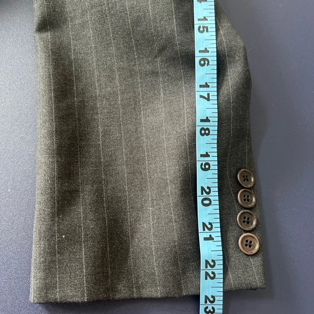 Brooks‎ Brothers 346 Blazer Mens 45R Gray Wool Blend Suit Jacket Coat Set